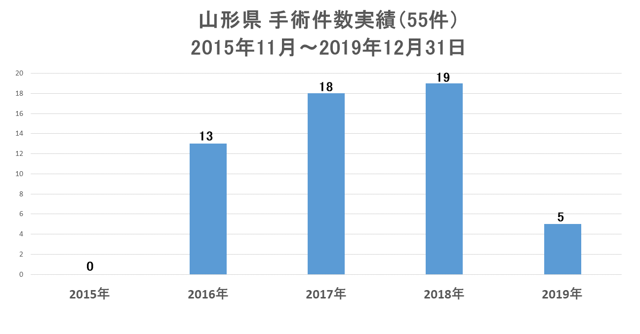 山形県の手術実績