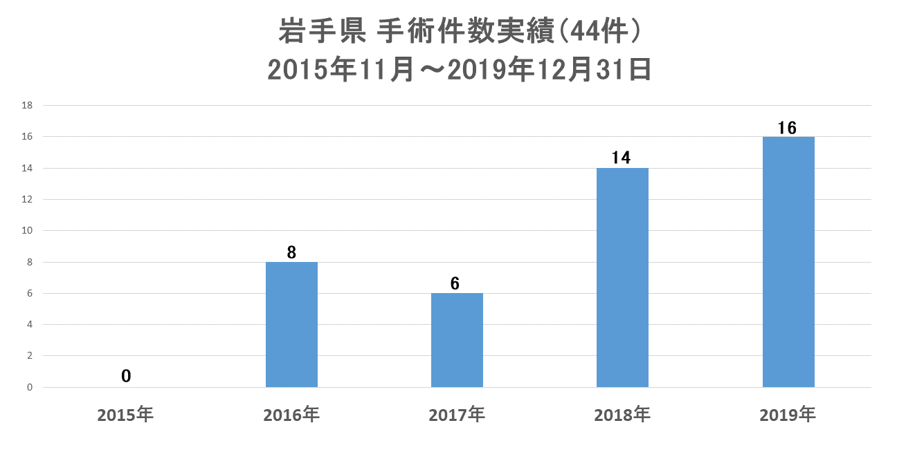 岩手県の手術実績